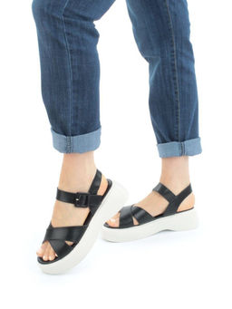 08-PEY256-2 BLACK Босоножки женские (натуральная кожа)
