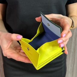 Итальянский кожаный кошелек DuDu серии Flavio | зеленый - Dudubags фото 9