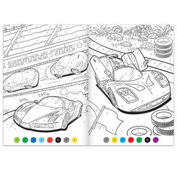 Цена за 6 шт. Раскраска по номерам Гонка чемпионов, 16 стр., формат А4 - Буква-ленд фото 2