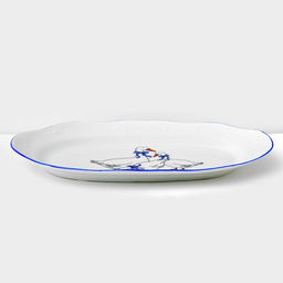 Сервиз столовый Добрушский завод «Гуси», 48 предметов, фарфор, белый