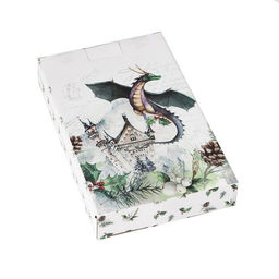 Блюдо сервировочное Доляна «Дракоша», 23×14×3 см, белое