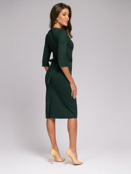Платье-футляр изумрудного цвета - 1001dress фото 3