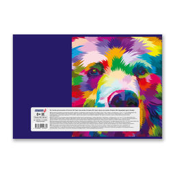 Светоч 40АЛСК4_1_3_9 Альбом для рисования 100 г/м2 A4 29 х 20.5 см 40 л. 5 шт. на скобе 000233 Радужный зверь