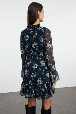 TRENDYOLMILLA Siyah Dik Yaka Dokuma Elbise TCLAW19LJ0076  фото 43