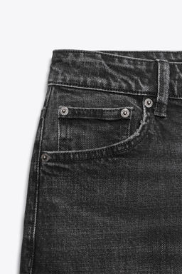 TRF HIGH-WAIST STRAIGHT LEG JEANS - Zara фото 16