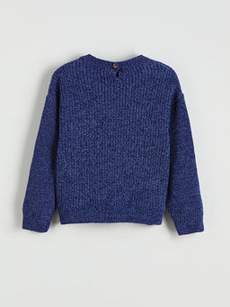 Kalp Nak??l? K?z ?ocuk Triko Kazak