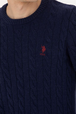 Мужской темно-синий свитер - U.s. polo assn фото 7