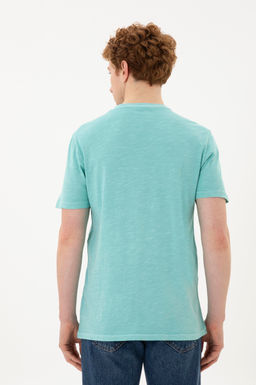 Мужская мятная базовая футболка Неожиданная скидка в корзине - U.s. polo assn фото 5