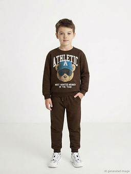 Bisiklet Yaka Erkek ?ocuk E?ofman Tak?m?