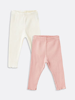 Beli Lastikli Basic K?z Bebek Tayt 2li