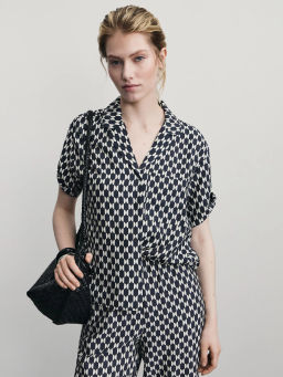 Рубашка из вискозы с принтом / Zarina