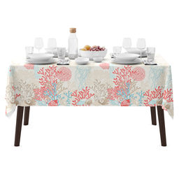 Кораллы Скатерть 180х145см, плотность 186г/м2, премиум хлопок 100%, Домашняя мода (Россия)
