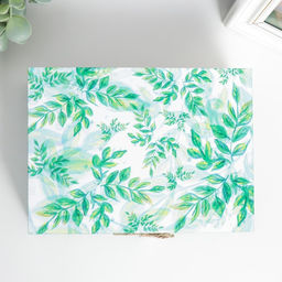 Шкатулка дерево "Веточки - Дыхание природы" 6,5х20х15 см