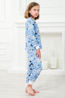 Пижама детская из джемпера и брюк из кулирки Кошки - Амадэль фото 6