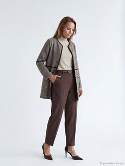 Bisiklet Yaka Desenli Kad?n H?rka