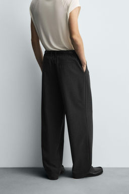 PLEATED WIDE-LEG TROUSERS - Zara фото 3