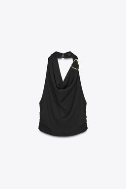 HALTER TOP WITH HARDWARE - Zara фото 7