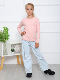 ДЖ056 Джемпер Школа (пудровый)