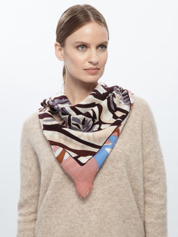Платок жен. шерсть+каш 90х90 S42-8254-16 - Eleganzza фото 4