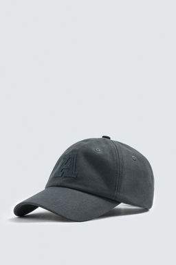 CAP WITH LETTER PATCH
