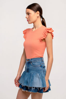 Арт. 3401/5 Футболка женская 42-50 (5 шт) Цвет:лососевый - Калинка фото 4