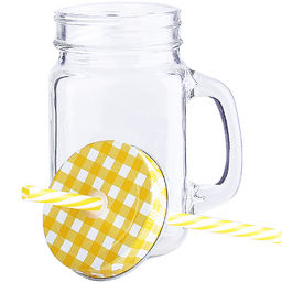 CL-7025C Кружка CALVE с крышкой и труб 400мл(х12) - Mayer&boch фото 2