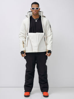 Горнолыжный костюм Leifensh 389Bl мужской анорак зимний белый  фото 11