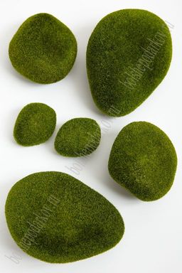 Камни декоративные (6 шт) Мох