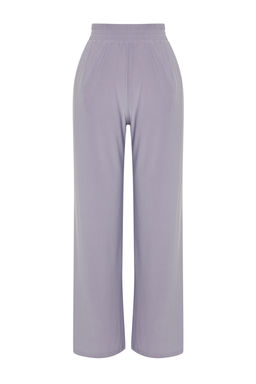 TRENDYOLMILLA Siyah Wide Leg/Rahat Kesim Yuksek Bel Esnek Orme Pantolon TWOSS23PL00129  фото 38