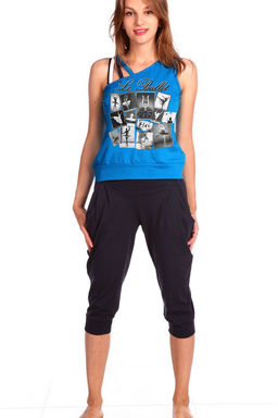 Женский домашний костюм с бриджами и майкой 33м