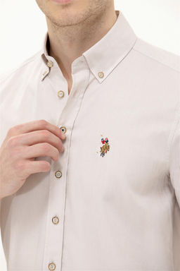 U. S. Polo Assn / Мужская базовая рубашка с длинным рукавом Stone - U.s. polo assn фото 12