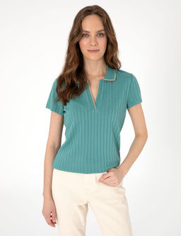 Ye_il Slim Fit Basic Ti__rt