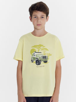 Футболка для мальчиков желтая с печатью - Mark formelle фото 2