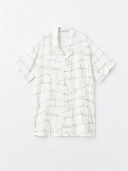 Desenli K?sa Kollu Erkek ?ocuk G?mlek