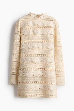 Minivestido efecto crochet