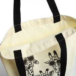 Сумка текстильная шопер без застёжки, 35×0.5×40 см, бежевый