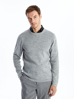 Bisiklet Yaka Erkek Triko Kazak