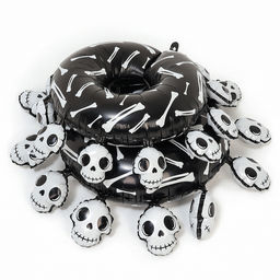 Воздушный шар фольгированный на Хэллоуин 44" «Пирамида из костей»