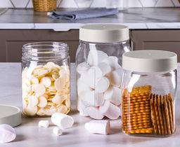 Цена за 2 шт. Емкость для сыпучих продуктов "Лентилс" 1л (светло-бежевый) 223136525/02,,