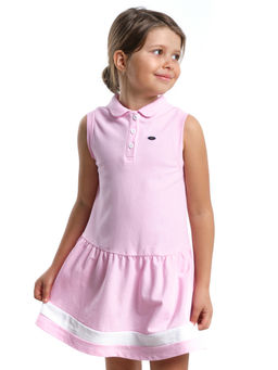 Платье поло летнее в садик UD 7883 розовый - Mini maxi фото 6