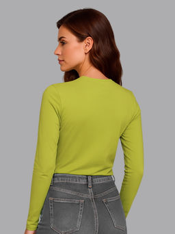 Женский лонгслив Lingeamo фисташковый ВК-26 (34)  фото 8