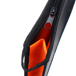 Папка пластиковая А5, 240 х 190 х 40 мм, молния сверху, Calligrata, Офис, оранжевая  фото 5