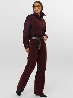 Джинсы женские коричневые - Mark formelle фото 8