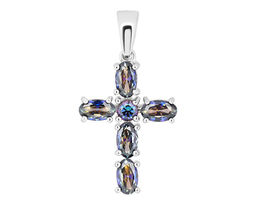 Подвеска, мистик кварц синий, Праведность