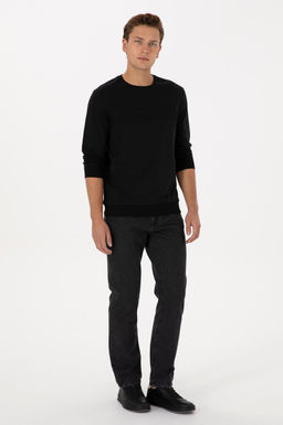 Erkek Siyah Basic Sweatshirt - U.s. polo assn фото 4