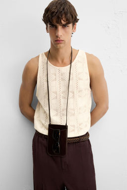 OPENWORK TANK TOP - Zara фото 5
