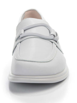 03-PDD196-2 GRAY/BLUE Лоферы женские (натуральная кожа) - Фабричный китай фото 8