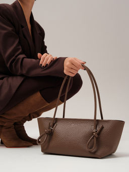 Кожаная сумка Linda DBR 31340 коричневый какао  фото 2
