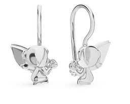 Серьги из серебра куб.циркон., С1822р200