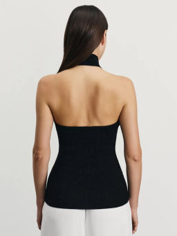 Топ халтер с люрексной нитью / Zarina  фото 5